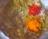 A picture of step 3 of Soya Chunks Curry.