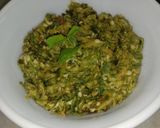 A picture of step 3 of Okra chutney.