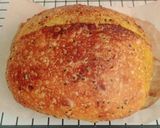 Foto langkah ke 22 dari resep Kunyit Wijen Jinten Hitam Chili Flakes Cheese Sourdough Bread (Open Bake Method).