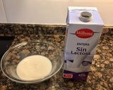 A picture of step 2 of Leche Frita.