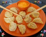 A picture of step 4 of Veg Momos.