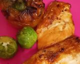 A picture of step 2 of Airfryer roast chicken breast and stuffed pepper.