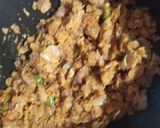 A picture of step 3 of Besan Bhaji.