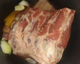 A picture of step 2 of Sticky Mango and Ginger glazed ribs.
