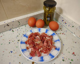 Foto del paso 1 de la receta: Espárragos y cherrys a la plancha con revuelto de jamón