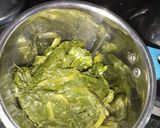 A picture of step 1 of Palak Paneer.