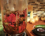 A picture of step 3 of New Mexican Posole.