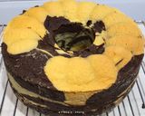 Foto langkah ke 7 dari resep Marmer Cake Simple Enak recooked berdasarkan resep Pak Sahak.