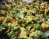 A picture of step 6 of Broccoli fry.
