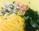 Hình bước làm 8 của món Gỏi tép, đu đủ với bắp cải