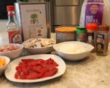 Foto del paso 1 de la receta: Tagliatellis de arroz con ternera y bacon