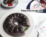 Cara Membuat Puding vanila oreo lapis coklat 5