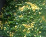 A picture of step 1 of Punjabi Malai Palak.