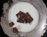 A picture of step 2 of Instant Chocolate Dryfruit Peda.