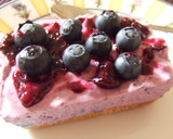 Foto del paso 4 de la receta: Tarta de queso con arándanos azules frescos