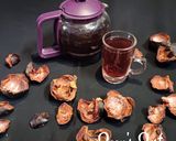 A picture of step 4 of Kokum or Mangosteen Rind Tea.