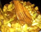 A picture of step 6 of Lauki Gosht.