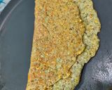 A picture of step 5 of Protein Chilla.