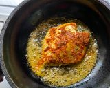 A picture of step 5 of Meen Pollichathu - Kerala special.