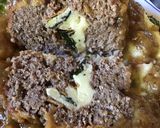 A picture of step 8 of California Farm Stuffed Lamb or Pork Meatball Dinner.