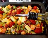 A picture of step 2 of My Rainbow Veg feast.