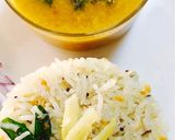 A picture of step 1 of Raw mango rice Mangai Sadam.