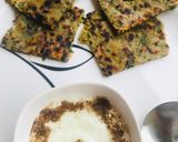 A picture of step 4 of Methi parantha.