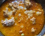A picture of step 6 of Gosht Qorma.