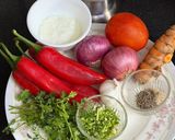 A picture of step 1 of Fresh Red Chili 🌶️ & Gralic 🧄 Chutney(Winter Special).