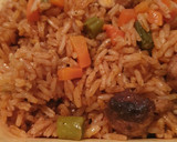 Foto del paso 7 de la receta: Arroz rojo con pollo y verduras