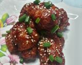 Gambar langkah 3 resipi Ayam goreng pedas korea.