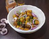 A picture of step 7 of Soya chap tikka.