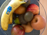 Banana,blue berry and kiwi Smoothie