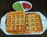 A picture of step 8 of Aloo Masala Sandwich Waffle.