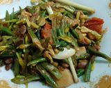 Foto langkah ke 4 dari resep Tauco bunga kates& kacang panjang.
