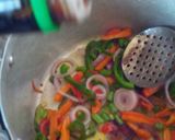 A picture of step 3 of Chinese rice.