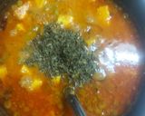 A picture of step 5 of Methi matar paneer.