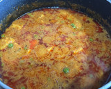 A picture of step 2 of Mutter Paneer.