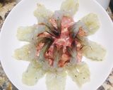 Hình bước làm 1 của món Tôm Thịt Hấp Trứng