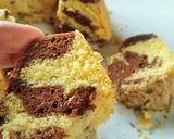 Foto langkah ke 8 dari resep Bolu Jadul/Marmer Cake Ekonomis 2 telur.