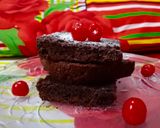 A picture of step 10 of Brownie/chocolate sponge.