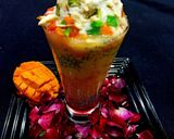 A picture of step 3 of Alphonso mango faluda.