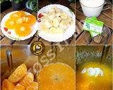 A picture of step 1 of Orange Banana Shake.