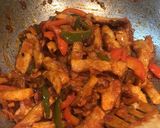 A picture of step 6 of Crispy Chilli Potatoes.