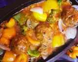 A picture of step 5 of Kofta Manchurian.