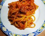 Foto del paso 5 de la receta: Espaguetis con jamón y chorizo gluten free
