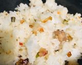 A picture of step 2 of Omrice or fried rice.