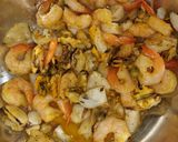 A picture of step 1 of Spicy ButterRum SeaFood Mix.