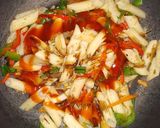 A picture of step 2 of Cheese penne pasta.