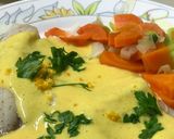 Foto del paso 4 de la receta: Pescado al vapor con salsa maltesa de mandarina (Thermomix)